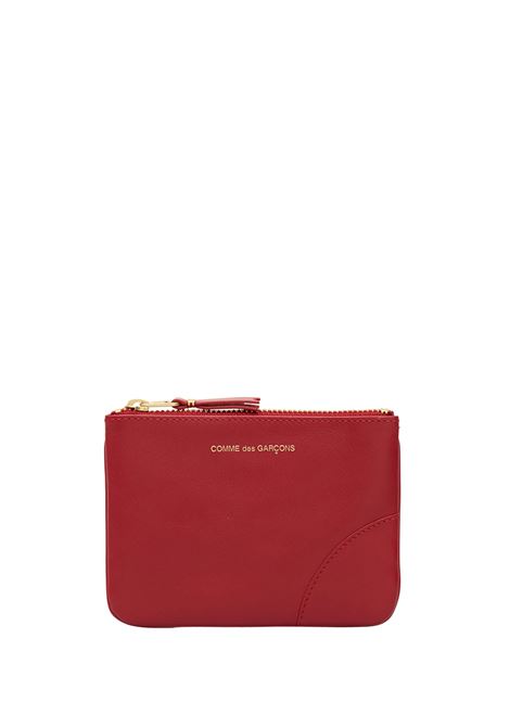 pouch zip classic line unisex rossa COMME DES GARÇONS WALLET | SA8100RED